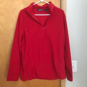 NWOT Long sleeved red fleece shirt.